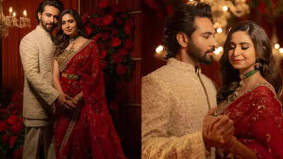 Kinjal Dave and Dhruvin Shah's latest post from their wedding reception goes viral; stars from D-Town shower blessings for the couple