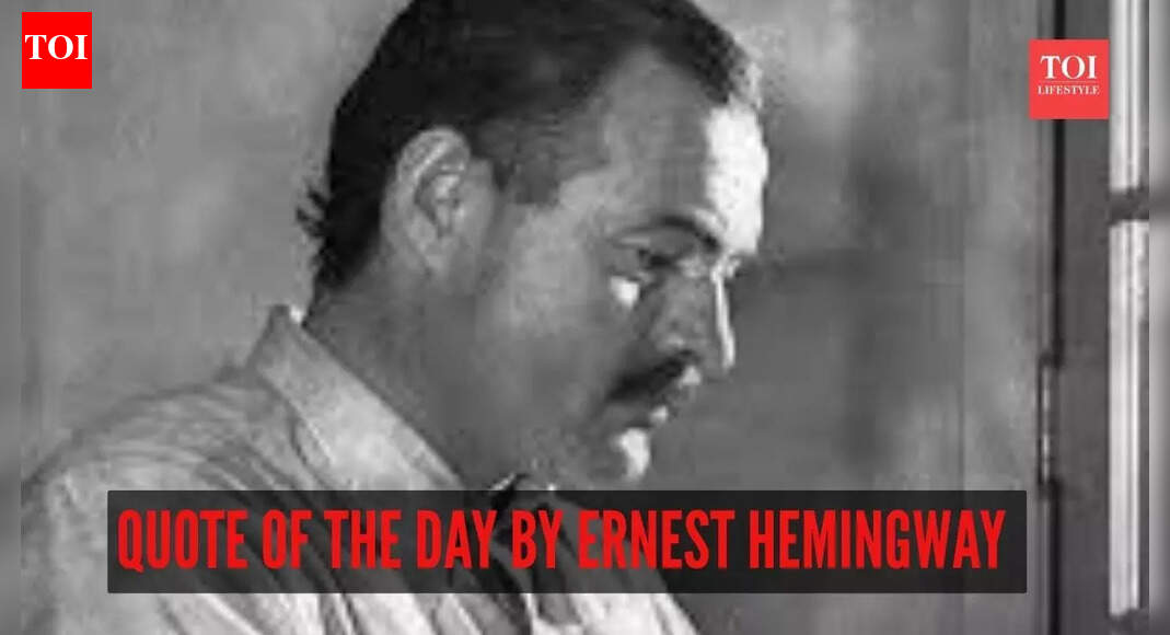 Quote of the day by Ernest Hemingway, “Every man's life ends the same way. It is only the details of how he.......”