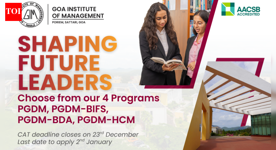 Goa Institute of Management placements hit 35 LPA as CAT application deadline ends today
