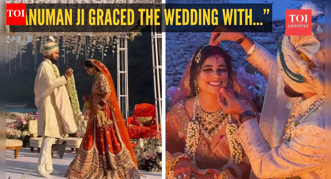 Hanuman ji graced the wedding with...”: The viral Rishikesh moment with an unexpected guest