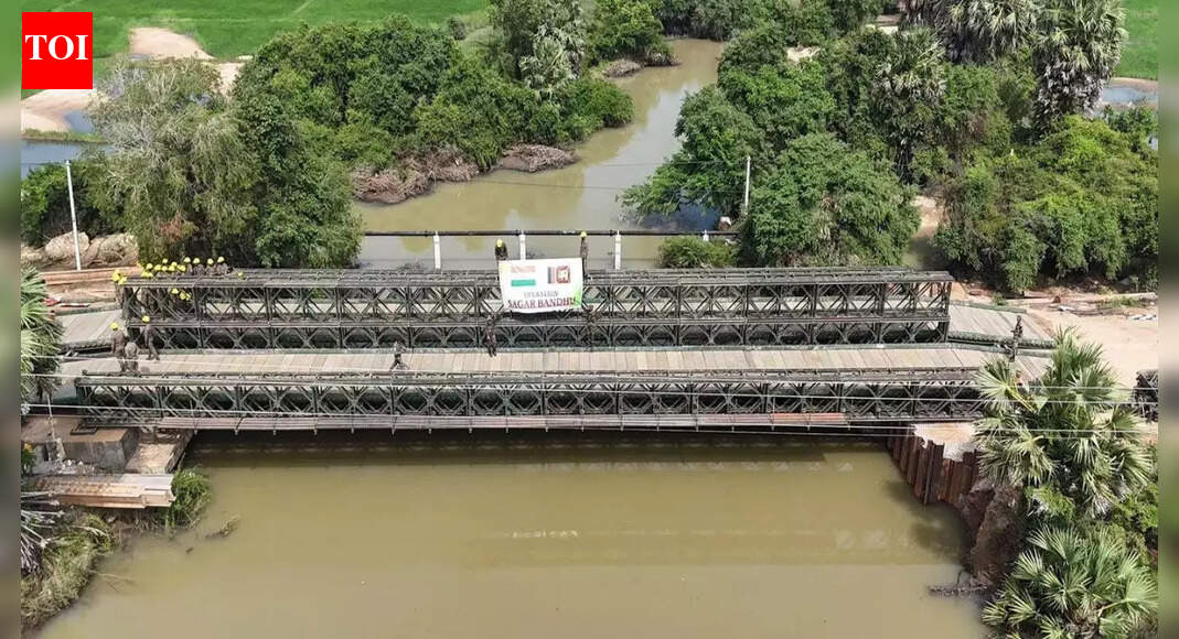 Operation Sagar Bandhu: India airlifts 120-foot bailey bridge; installs it in Sri Lanka's Kilinochchi district