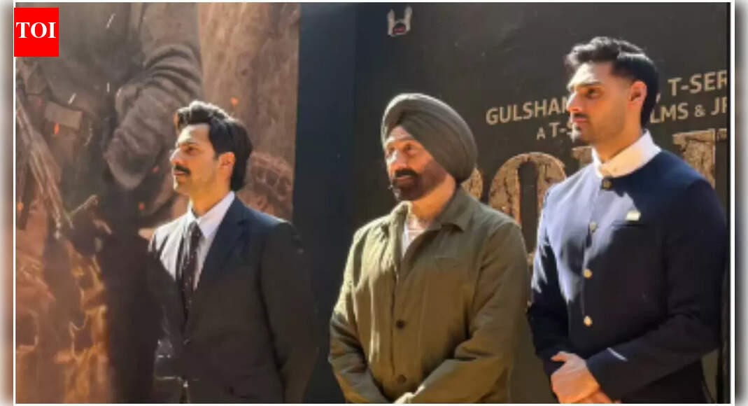 Varun Dhawan unveils NEW ‘Border 2’ promo shot featuring Sunny Deol and Ahan Shetty - See PIC