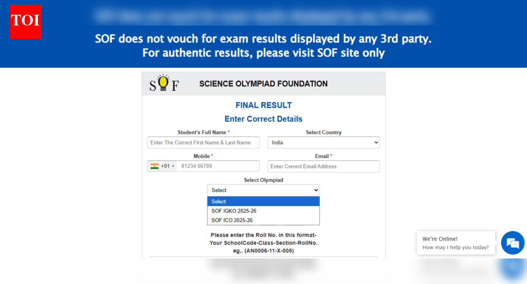 SOF IGKO result 2025-26 released at sofworld.org: Check direct link to download here