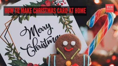 Merry Christmas Greeting Card: How to make Christmas card at home