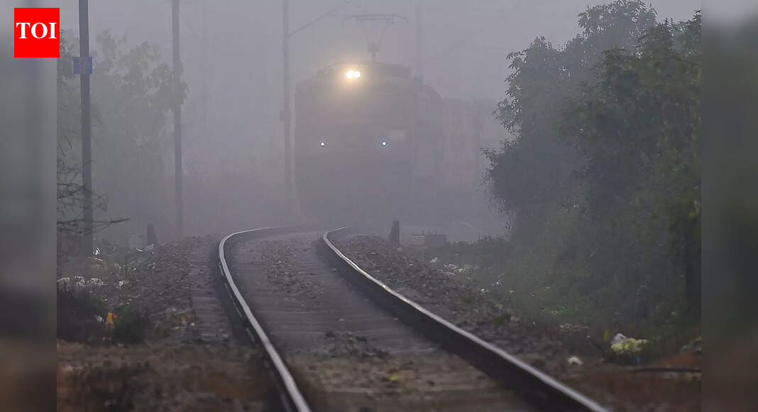 Slow-moving train hits tractor in Bhojpur amid fog, none hurt