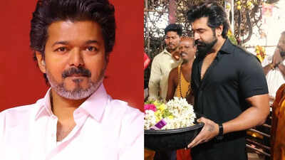 Arun Vijay visits Vennangodi Muniyappan temple along with Siddhi Idnani ahead of 'Retta Thala' release; congratulates Vijay's political entry