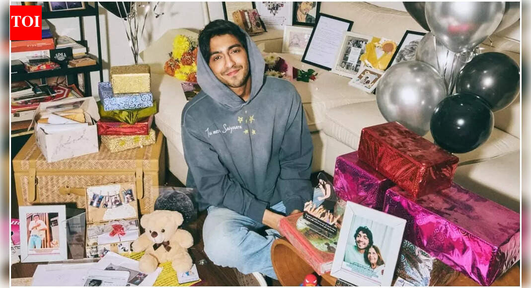 Ahaan Panday celebrates his birthday surrounded by fan gifts, ‘Saiyaara’ hoodie, pens a thank you note: ‘All love here always’