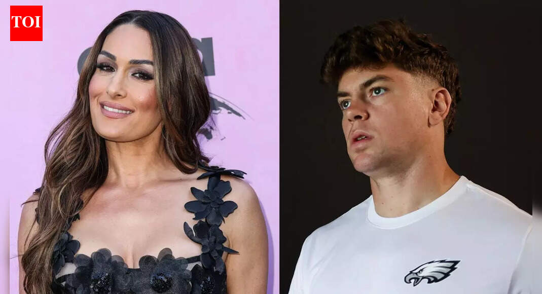 Nikki Bella fuels Cooper DeJean romance rumors after fiery Eagles hype moment during viral WWE appearance