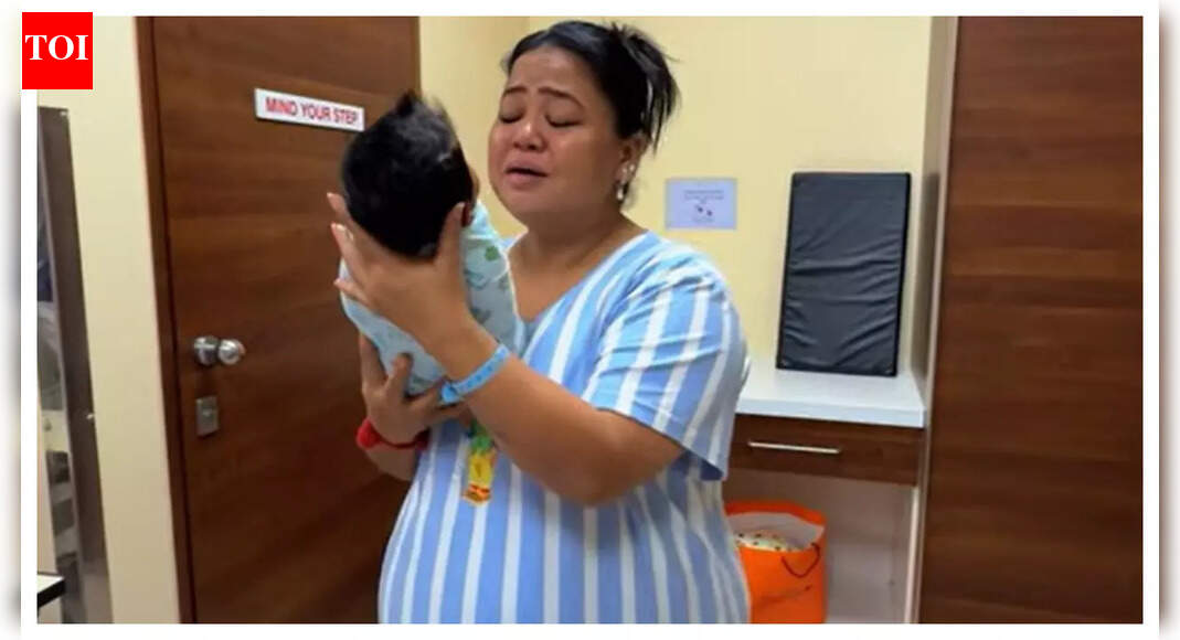 Bharti Singh shares first glimpse of her newborn son Kaju, gets emotional while holding him and says, “Do din baad baccha mila hai”