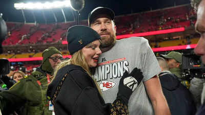 Taylor Swift’s Eras Tour rehearsal goes off-script after Chiefs touchdown sends her into celebration mode in The End of an Era docuseries