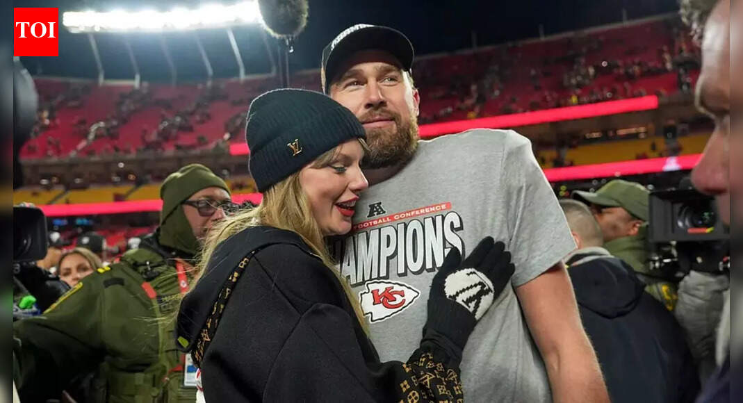 Taylor Swift’s Eras Tour rehearsal goes off-script after Chiefs touchdown sends her into celebration mode in The End of an Era docuseries