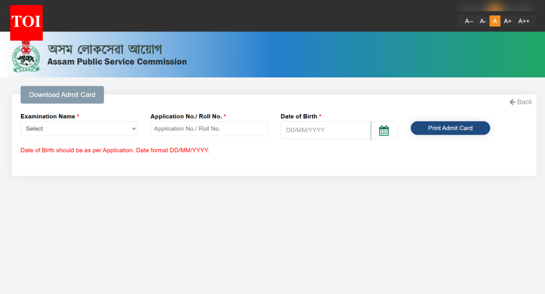 APSC Grade 4 admit card released at apsc.nic.in: Direct link to download here