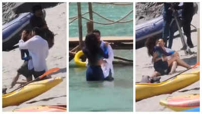 'Hai Jawani Toh Ishq Hona Hai': Varun Dhawan and Pooja Hegde get romantic in BTS clips from film sets - WATCH