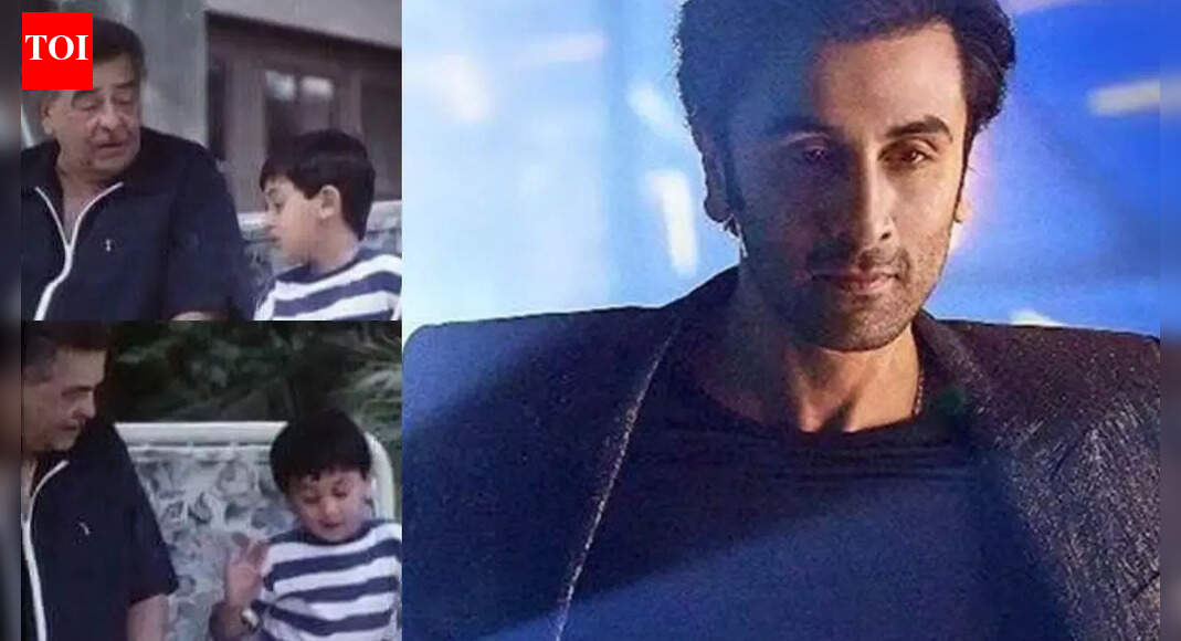 When carefree toddler Ranbir Kapoor sang as Raj Kapoor tried to teach him, 