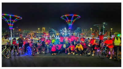 Mumbai cyclists pedal through Christmas magic in Bandra’s bylanes