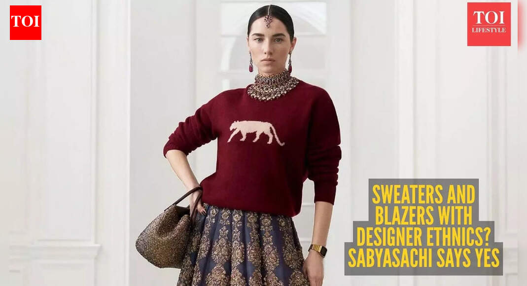 Styling sweaters and blazers with lehenga is officially cool? Sabyasachi approves