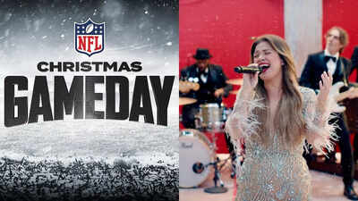 What time is Kelly Clarkson’s opening show for the 2025 NFL Christmas game on Netflix?