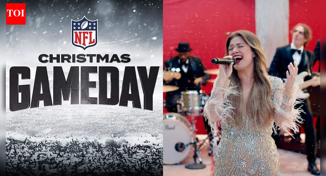 What time is Kelly Clarkson’s opening show for the 2025 NFL Christmas game on Netflix?