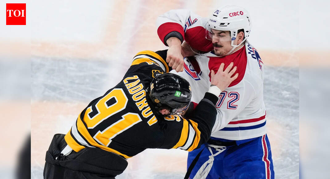 Arber Xhekaj and Nikita Zadorov deliver heavyweight showdown during Montreal Canadiens and Boston Bruins game
