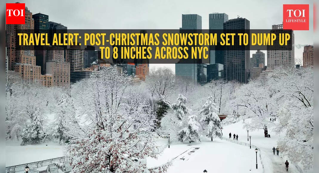 Travel alert! Post-Christmas snowstorm set to dump up to 8 inches across NYC