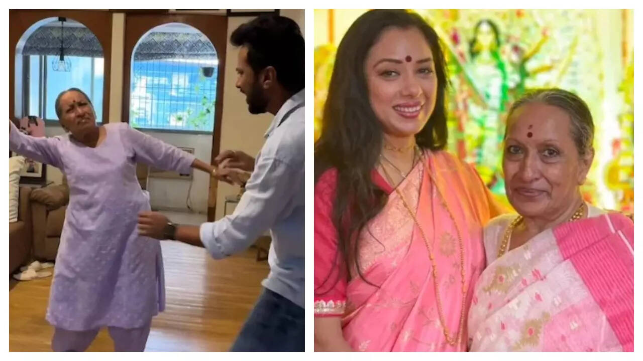 Rupali Ganguly's mother dances to Shararat from Dhurandhar, leaves Ranveer Singh and Farah Khan amazed - The Times of India