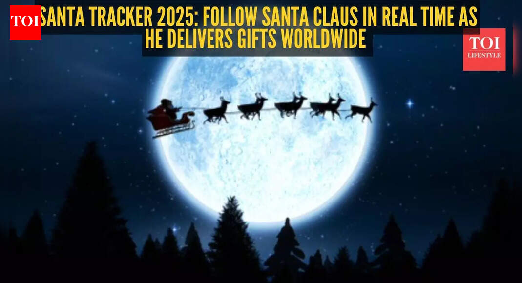 Santa tracker 2025: Follow Santa Claus in real-time as he delivers Christmas gifts around the world
