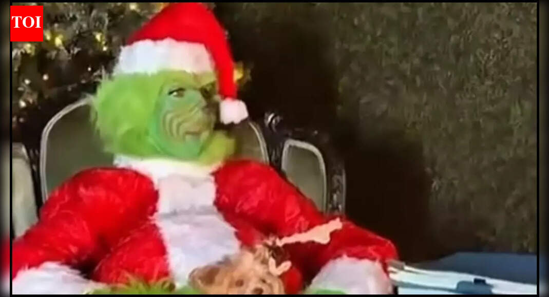 Celine Dion dresses up as 'Grinch' and sings 'All by Myself' on Christmas