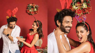 Kartik Aaryan and Ananya Panday’s Christmas post wins hearts: 'Tu meri Christmas Main tera Sant'