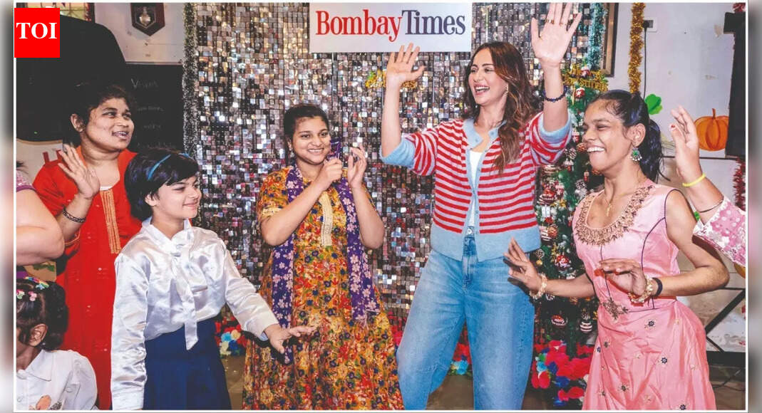 Exclusive: Christmas special with Rakul Preet Singh! Here's how she turned Santa for the kids; see pictures