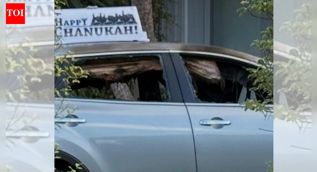 'Chanukah' sign car set ablaze in Melbourne days after Bondi beach shooting