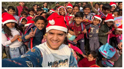 Bigg Boss 19's Mridul Tiwari surprises little kids with Christmas gifts after returning from Thailand