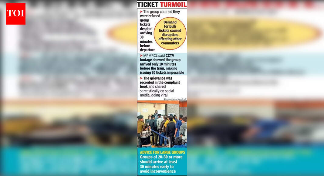 First complaint hits Bhopal Metro as group denied tickets | Bhopal News ...