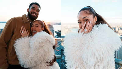 Karl-Anthony Towns makes Jordyn Woods’ Christmas unforgettable with a skyline proposal