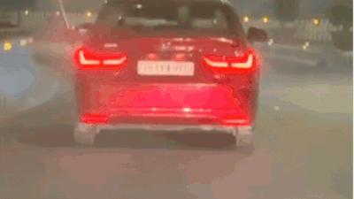 Watch: Man bursts firecrackers from moving car on Hyderabad expressway; video goes viral