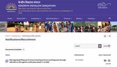 KVS LDE/LDCE Recruitment 2025: Last date to apply today for 2499 teaching posts; apply here