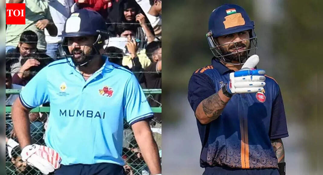 Duck for Rohit, 77 for Virat: Fans endure a rollercoaster day at VHT