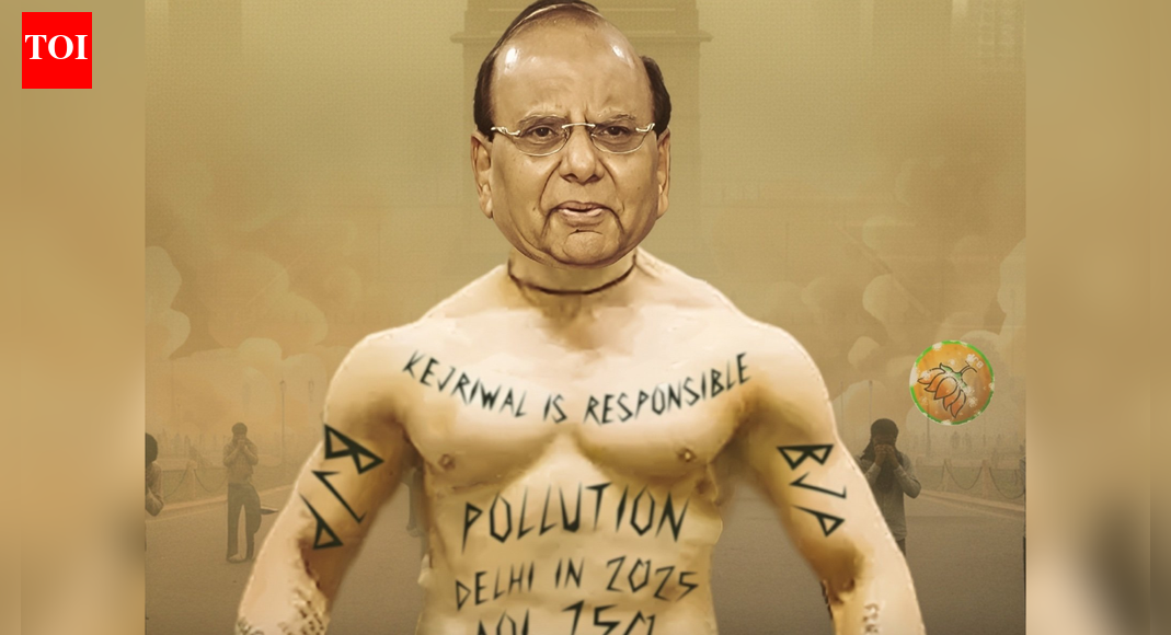 'New character unlocked': AAP's launches poster attack on Delhi LG; likens him with 'Ghajni'