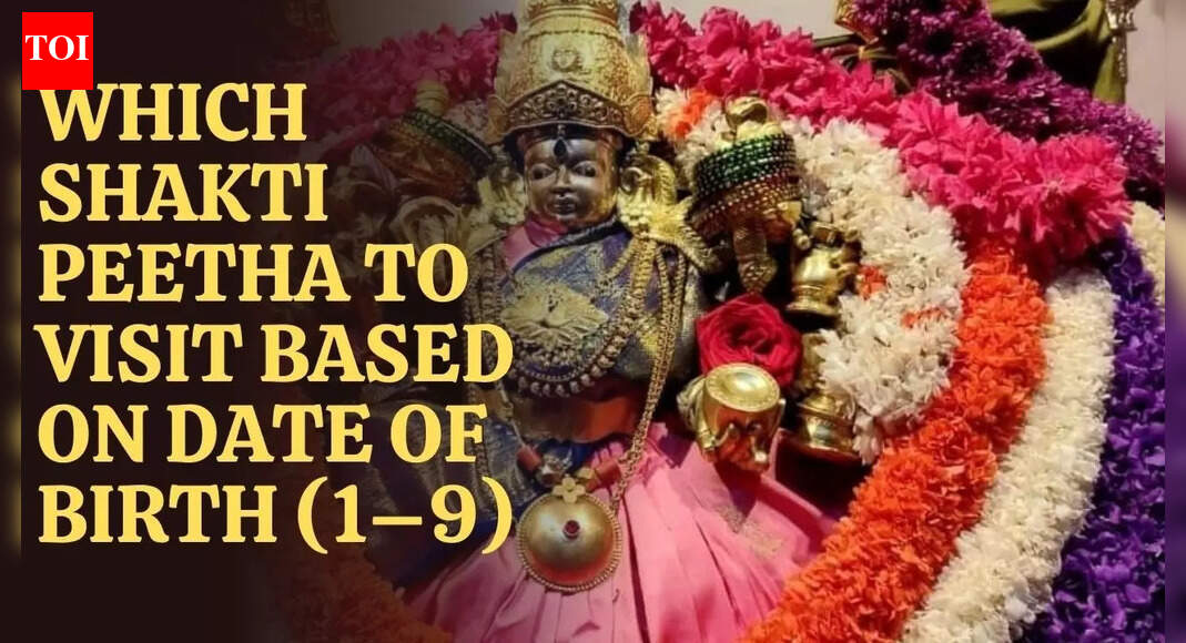 Which Shakti Peetha temple to visit based on your date of birth (1–9)