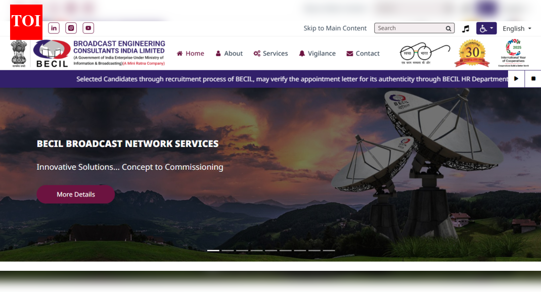 BECIL Delhi recruitment 2025 notification out: Check post-wise details, steps to apply here