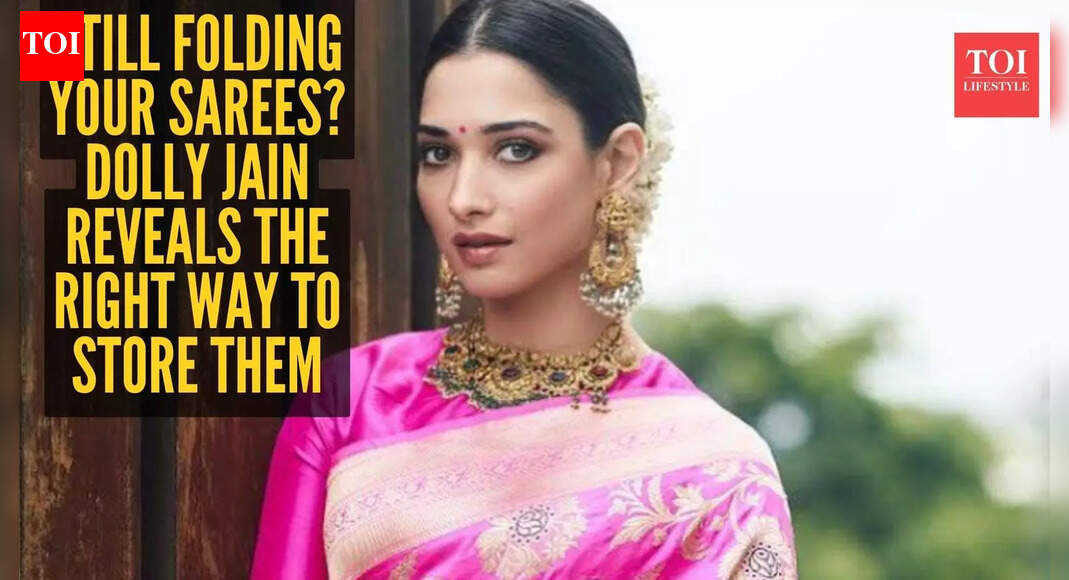 How to store sarees: Celebrity draper Dolly Jain's expert method to extend the lives of your sarees