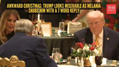 Watch: Melania’s 7-word remark to Trump sparks tense moment at Mar-a-Lago Christmas Eve dinner