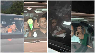 Salman Khan’s 60th birthday bash: Salim Khan, Arbaaz Khan-Sshura, MS Dhoni-Sakshi, Randeep Hooda-Lin Laishram arrive at Panvel farmhouse