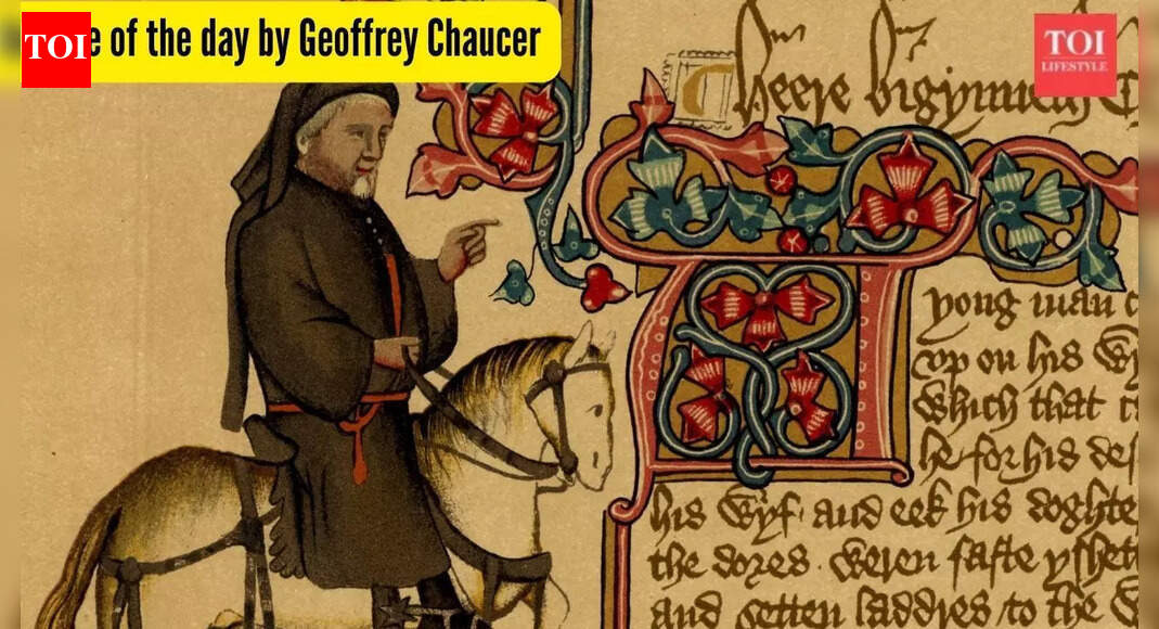 Quote of the day by Geoffrey Chaucer: 