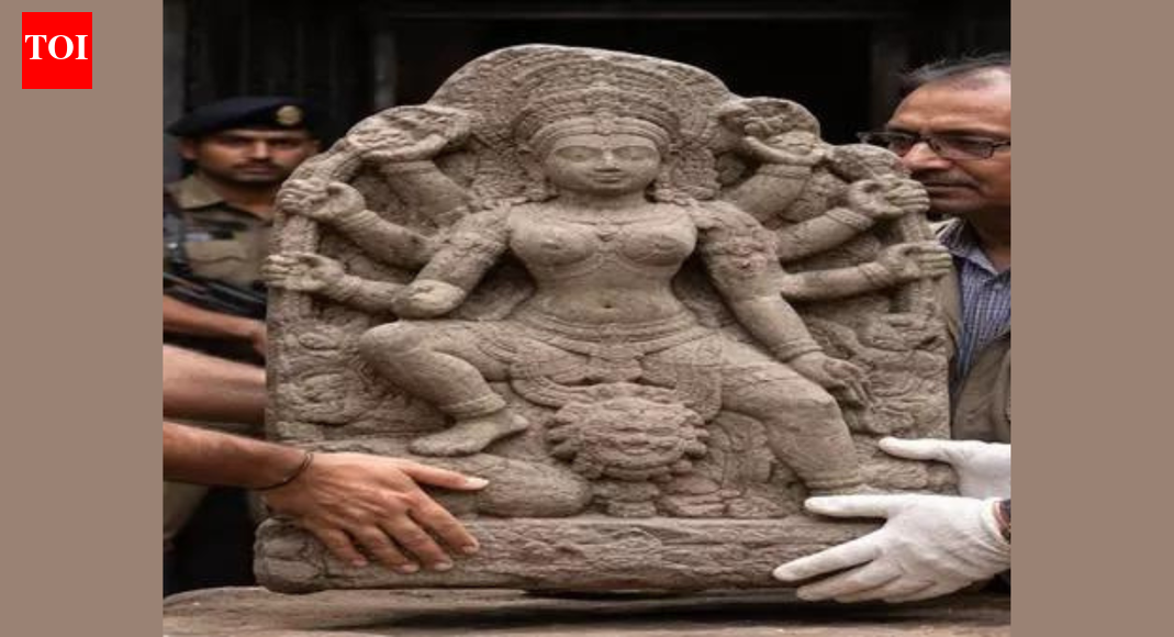 Jammu and Kashmir: Fisherman recovers stone sculpture of goddess Durga from Jhelum