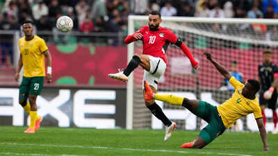 AFCON: Salah helps 10-man Egypt beat South Africa and book last-16 place