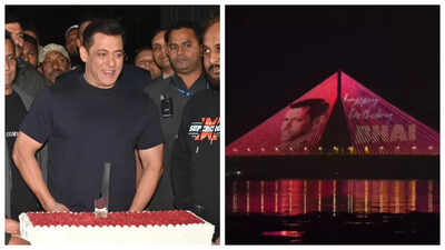 Salman Khan’s 60th birthday: Bandra-Worli sea link lights up with special message; fans say 'Happy Birthday Bhai' - WATCH