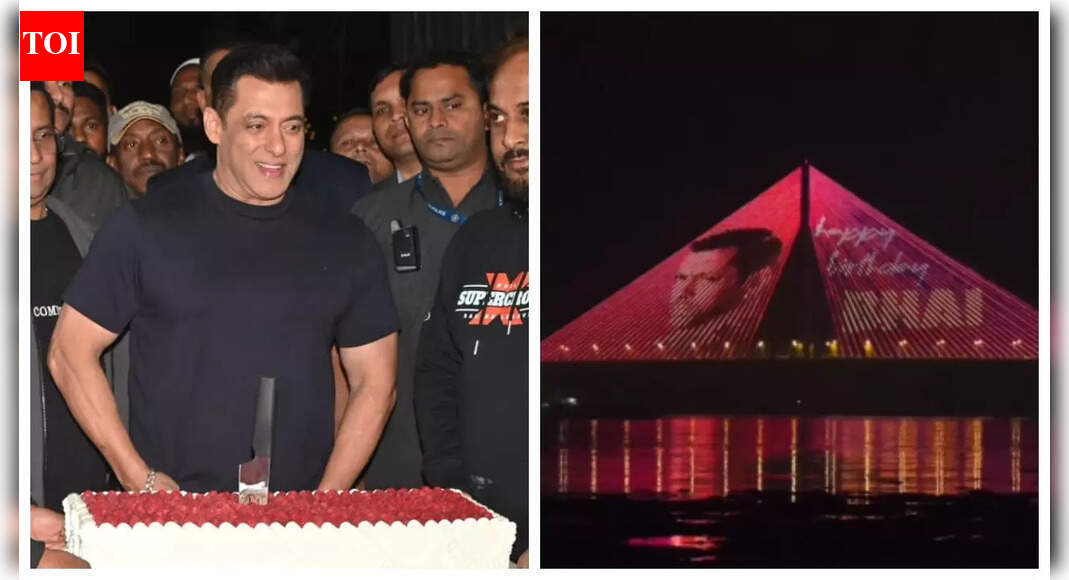 Salman Khan’s 60th birthday: Bandra-Worli sea link lights up with special message; fans say 'Happy Birthday Bhai' - WATCH