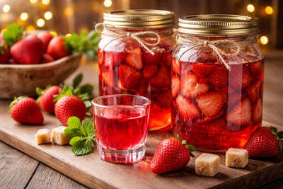 Easy strawberry vodka you can make at home before New Year’s Eve