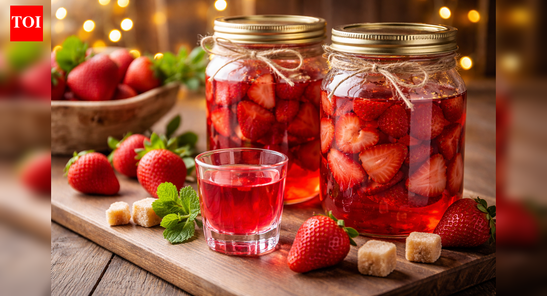 Easy strawberry vodka you can make at home before New Year’s Eve