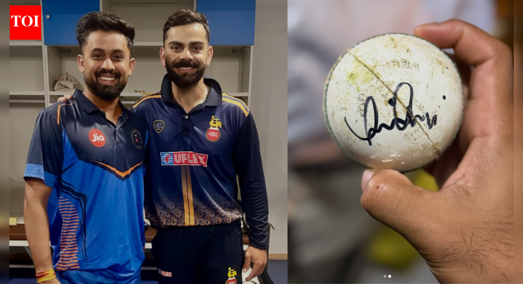 'Grateful forever': Spinner who got Kohli’s wicket shares emotional post, gets signed ball